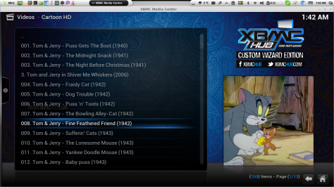 All time favorite Tom And Jerry in Cartoon HD addon in XBMC